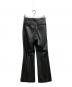 soerte (ソエルテ) Leather flare pants ブラック サイズ:L：5000円