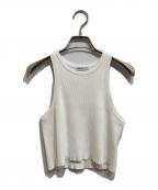EVERYDAY I LIKE.エヴリデイ アイ ライク）の古着「ALFRED Cropped タンクトップ」｜ホワイト