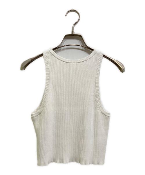 EVERYDAY I LIKE.（エヴリデイ アイ ライク）EVERYDAY I LIKE. (エヴリデイ アイ ライク) ALFRED Cropped タンクトップ ホワイト サイズ:-の古着・服飾アイテム