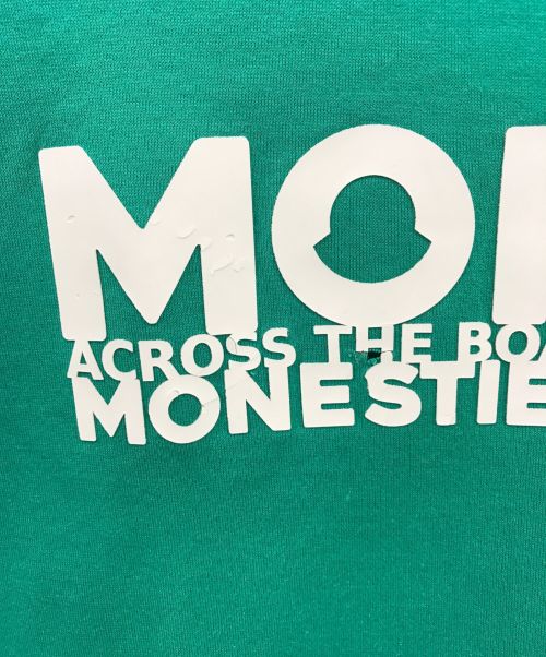 MONCLER（モンクレール）MONCLER (モンクレール) プリントTシャツ/G10918C7D910 グリーン サイズ:Mの古着・服飾アイテム