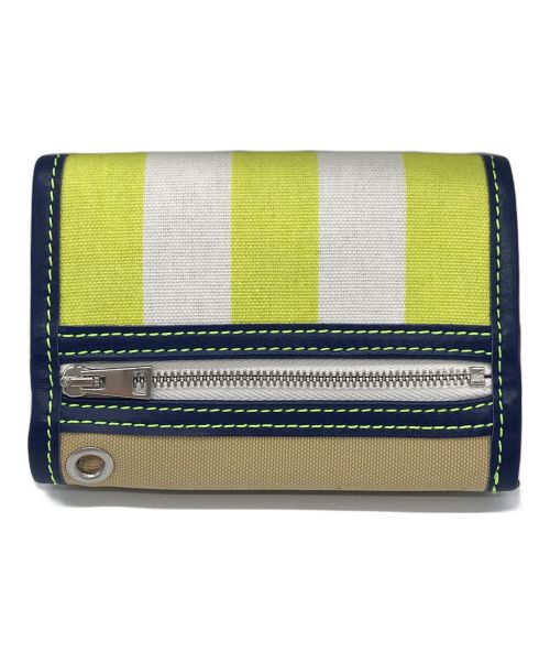 SUNNEI（スンネイ）SUNNEI (スンネイ) WALLET ベージュ×イエローの古着・服飾アイテム