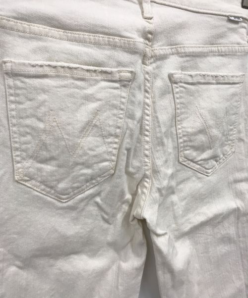 mother（マザー）mother (マザー) トラックデニムパンツ/1157-3B1/USA製 ホワイト サイズ:W26の古着・服飾アイテム