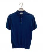 Maker's Shirt 鎌倉×MOONCASTLEメーカーズシャツカマクラ×ムーンキャッスル）の古着「ニットポロシャツ」｜ネイビー