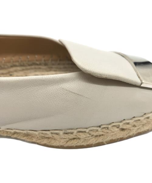 sergio rossi（セルジオロッシ）sergio rossi (セルジオロッシ) Sr1 エスパドリーユ グレー サイズ:37の古着・服飾アイテム