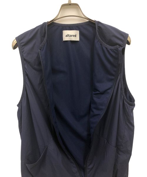 altared（オルタード）altared (オルタード) Nylon Fabric Zipper Vest/23-12203/ナイロンベスト ネイビー サイズ:SIZE 2の古着・服飾アイテム