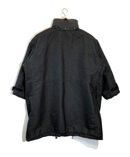 BALENCIAGA（バレンシアガ）BALENCIAGA (バレンシアガ) 18AW ロゴ プリント スナップボタン ナイロン コート /オーバーサイズコート/コート/533899 ブラック サイズ:44の古着・服飾アイテム