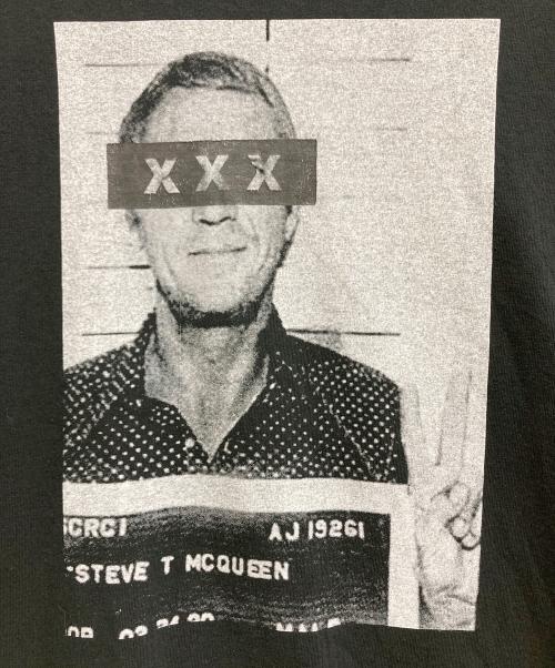 GOD SELECTION XXX（ゴッドセレクショントリプルエックス）GOD SELECTION XXX (ゴッドセレクショントリプルエックス) プリントTシャツ ブラック サイズ:Sの古着・服飾アイテム