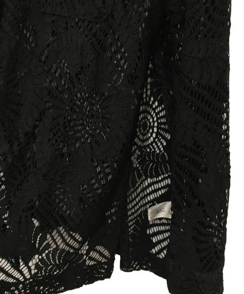 sahara（サハラ）sahara (サハラ) Lace Over Shirt ブラック サイズ:下記参照の古着・服飾アイテム