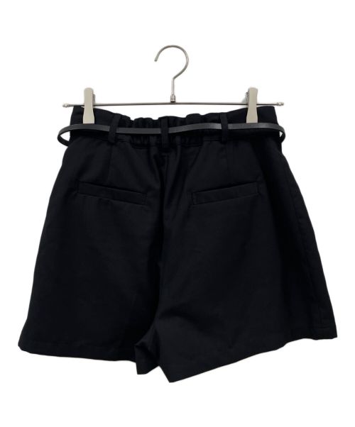 HER LIP TO（ハーリップトゥ）HER LIP TO (ハーリップトゥ) Carette Belted Twill Shorts/ショーツ/未使用品/1242303117 ブラック サイズ:M 未使用品の古着・服飾アイテム