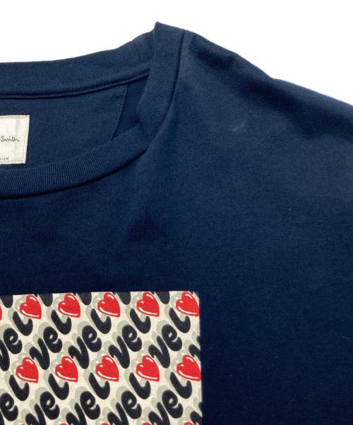 PAUL SMITH（ポールスミス）PAUL SMITH (ポールスミス) プリントTシャツ ネイビー サイズ:Mの古着・服飾アイテム