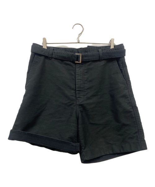 sacai（サカイ）sacai (サカイ) Moleskin Shorts/24-03313M/ハーフパンツ ブラック サイズ:3の古着・服飾アイテム