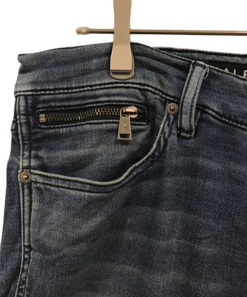 RALPH LAUREN BlackLabel（ラルフローレンブラックレーベル）RALPH LAUREN BlackLabel (ラルフローレンブラックレーベル) バイカーパンツ ブルー サイズ:33の古着・服飾アイテム