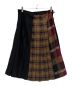 BLUE LABEL CRESTBRIDGE (ブルーレーベルクレストブリッジ) クレストブリッジチェック／タータンチェックプリーツスカート/チェックスカート/55S18-691 ブラック サイズ:40：11000円