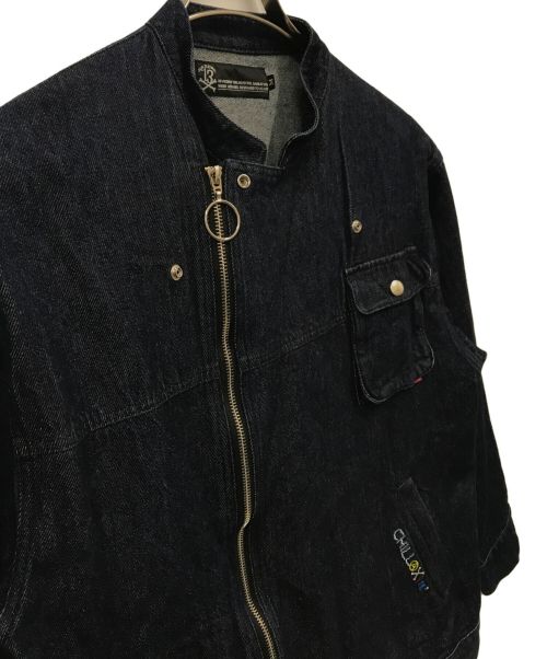 SABBAT13（サバトサーティーン）SABBAT13 (サバトサーティーン) FLABBY DENIM-RIDERS/ライダースジャケット/デニムライダースジャケット/デニムジャケット インディゴ サイズ:Mの古着・服飾アイテム