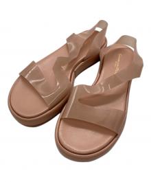 Gianvito Rossi（ジャンヴィト ロッシ）の古着「METROPOLIS クリアストラップサンダル」｜ピンク