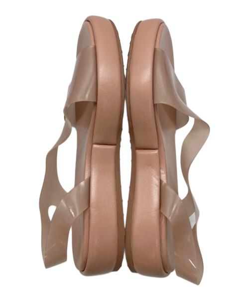 Gianvito Rossi（ジャンヴィト ロッシ）Gianvito Rossi (ジャンヴィト・ロッシ) METROPOLIS クリアストラップサンダル ピンク サイズ:37の古着・服飾アイテム