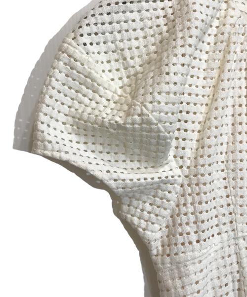 CLANE（クラネ）CLANE (クラネ) DOT MESH ONE PIECE/14112-5142 アイボリーの古着・服飾アイテム