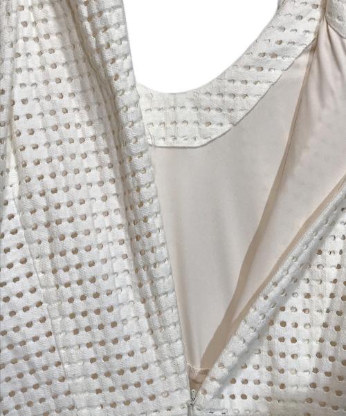 CLANE（クラネ）CLANE (クラネ) DOT MESH ONE PIECE/14112-5142 アイボリーの古着・服飾アイテム