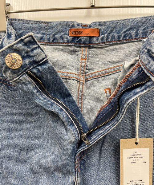 NEED BY HERITAGE（ニードバイヘリテージ）NEED BY heritage (ニードバイヘリテージ) カットオフデニムパンツ/N1C201537SMC インディゴ サイズ:24 未使用品の古着・服飾アイテム