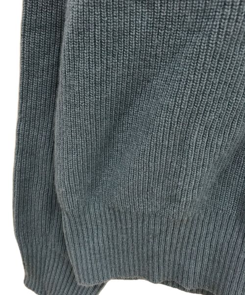 BLUE LABEL CRESTBRIDGE（ブルーレーベルクレストブリッジ）BLUE LABEL CRESTBRIDGE (ブルーレーベルクレストブリッジ) ソフトウール バックレースアッププルオーバーニット/55N20-686-22/ウールニット/レースアップニット/ニット ブルー サイズ:SIZE 38の古着・服飾アイテム