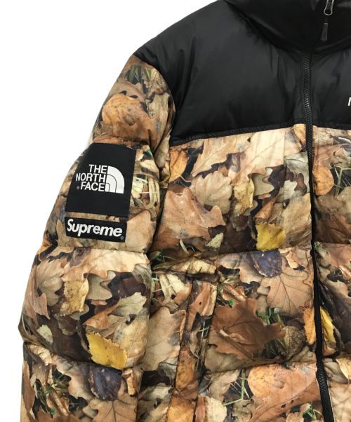 SUPREME（シュプリーム）SUPREME (シュプリーム) THE NORTH FACE (ザ ノース フェイス) LEAVES NUPTSE JACKET/ND51602I ブラウン×ブラック サイズ:Mの古着・服飾アイテム
