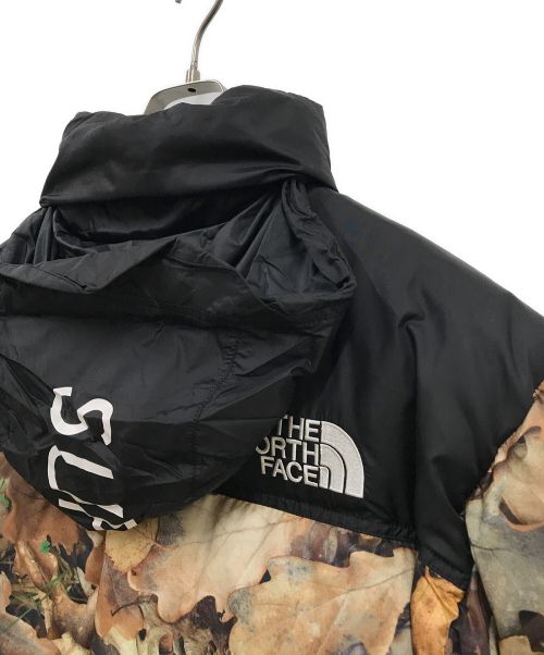 SUPREME（シュプリーム）SUPREME (シュプリーム) THE NORTH FACE (ザ ノース フェイス) LEAVES NUPTSE JACKET/ND51602I ブラウン×ブラック サイズ:Mの古着・服飾アイテム
