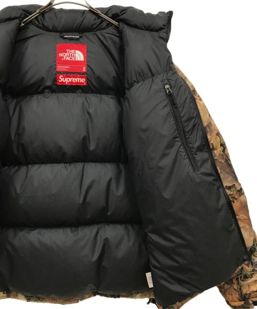 SUPREME（シュプリーム）SUPREME (シュプリーム) THE NORTH FACE (ザ ノース フェイス) LEAVES NUPTSE JACKET/ND51602I ブラウン×ブラック サイズ:Mの古着・服飾アイテム