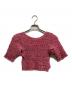 CLANE (クラネ) SHIRRING CROPPED TOPS ピンク サイズ:1：6000円