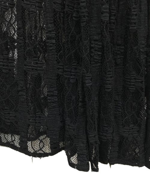 CLANE（クラネ）CLANE (クラネ) 2WAY LACE LAYERED SKIRT/2WAYスカート/レイヤードスカート/レーススカート/16109-6112 ブラックの古着・服飾アイテム