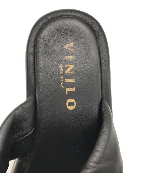 vinilo（ヴィニーロ）vinilo (ヴィニーロ) サンダル ブラック サイズ:37の古着・服飾アイテム