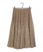 N°21ヌメロヴェントゥーノ）の古着「レースプリーツスカート」｜ベージュ