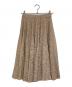 N°21（ヌメロヴェントゥーロ）の古着「レースプリーツスカート」｜ベージュ