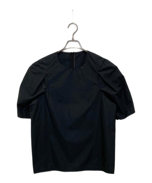 CYCLAS（シクラス）CYCLAS (シクラス) コットンタイプライターハーフスリーブブラウス ブラック サイズ:36の古着・服飾アイテム