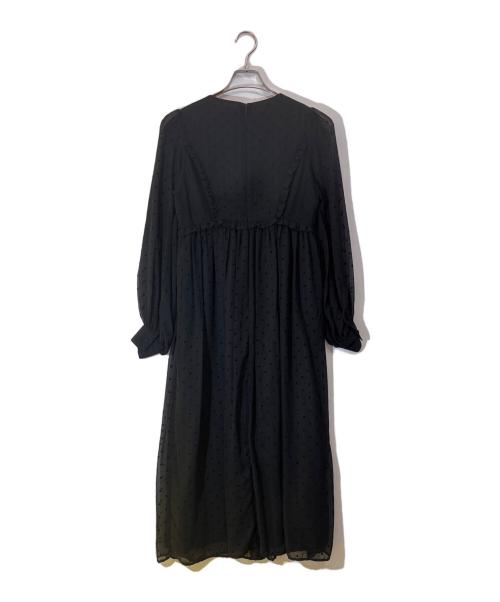 CAROLINA GLASER（カロリナ グレイサー）CAROLINA GLASER (カロリナ グレイサー) ドットチュールワンピース ブラック サイズ:Freeの古着・服飾アイテム