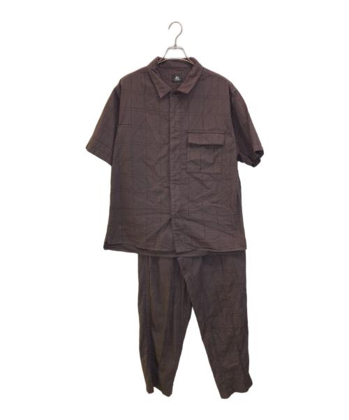 Paul Smith RED EAR（ポールスミス レッドイヤー）Paul Smith RED EAR (ポールスミス レッドイヤー) オープンカラーシャツセットアップ ブラウン サイズ:SIZE XXLの古着・服飾アイテム
