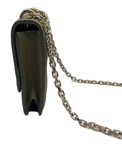 3.1 phillip lim（スリーワンフィリップリム）3.1 phillip lim (スリーワンフィリップリム) パイソンチェーンショルダーバッグ オリーブの古着・服飾アイテム