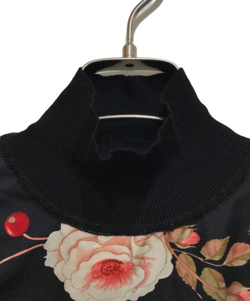 Salvatore Ferragamo（サルヴァトーレ フェラガモ）Salvatore Ferragamo (サルヴァトーレ フェラガモ) シルク切替ノースリーブニット ブラック サイズ:XSの古着・服飾アイテム