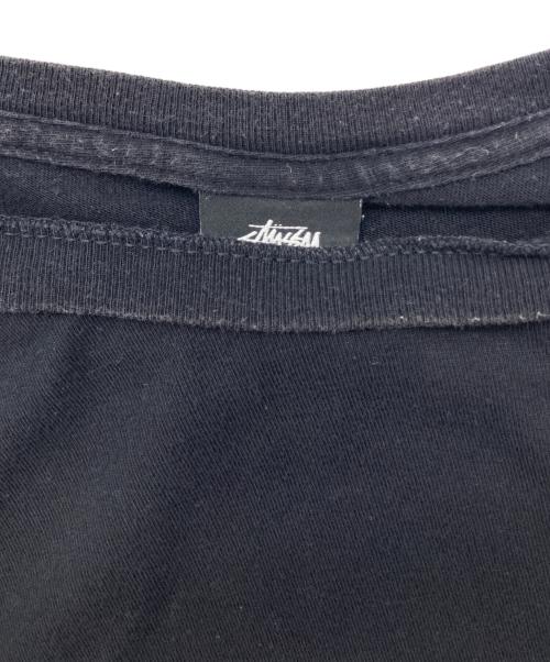 stussy（ステューシー）stussy (ステューシー) スペースプリントTシャツ ブラック サイズ:Sの古着・服飾アイテム