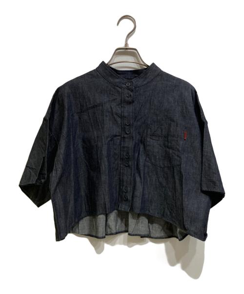 Ameri（アメリ）AMERI (アメリ) OTONA COMPACT DENIM SHIRT インディゴ サイズ:Fの古着・服飾アイテム