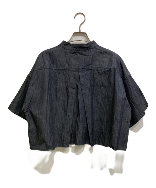 Ameri（アメリ）AMERI (アメリ) OTONA COMPACT DENIM SHIRT インディゴ サイズ:Fの古着・服飾アイテム