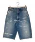 GUCCI（グッチ）の古着「ダメージ加工デニムショートパンツ 631181 XDBEU」｜ブルー