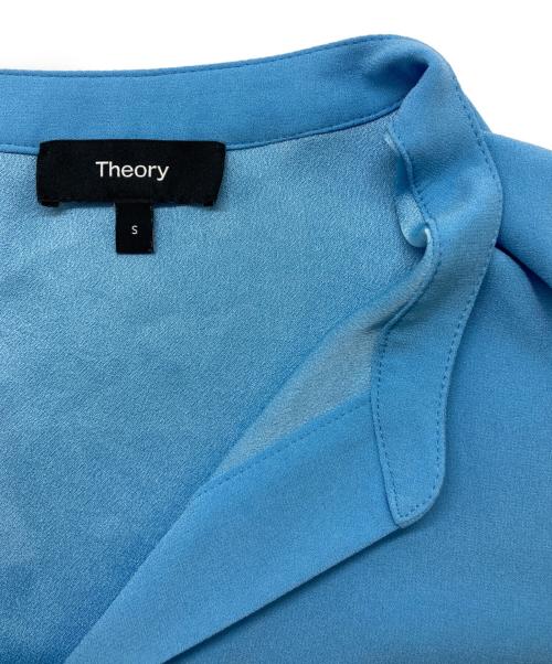theory（セオリー）theory (セオリー) Powder Crepe PKT Popover N ブルー サイズ:Sの古着・服飾アイテム