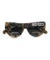 KENZO (ケンゾー) Round Acetate Frame Sunglasses A/L96SUN40022F イエロー×ブラック サイズ:55□30：9000円