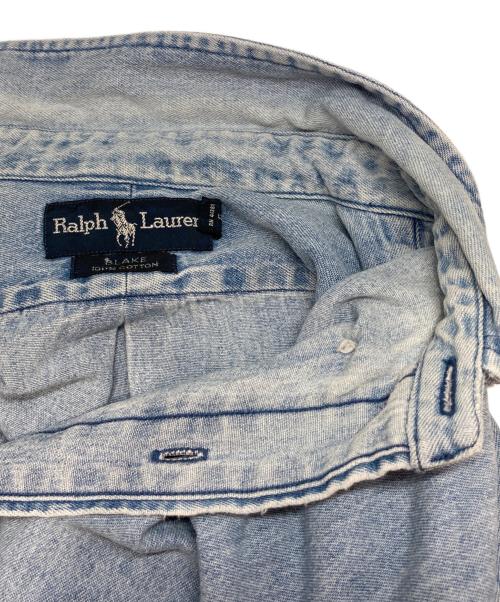 RALPH LAUREN（ラルフローレン）RALPH LAUREN (ラルフローレン) 半袖デニムシャツ ブルー サイズ:XLの古着・服飾アイテム