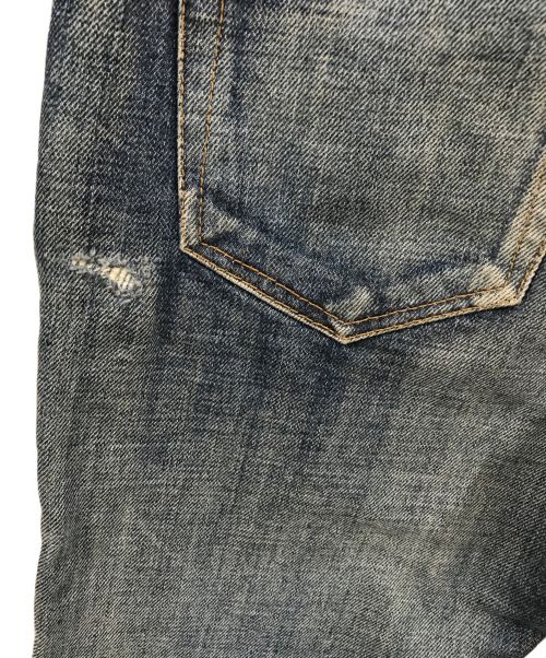 Saint Laurent Paris（サンローランパリ）Saint Laurent Paris (サンローランパリ) リペア加工デニムパンツ/デニムパンツ/パンツ/527503 インディゴ サイズ:26 未使用品の古着・服飾アイテム