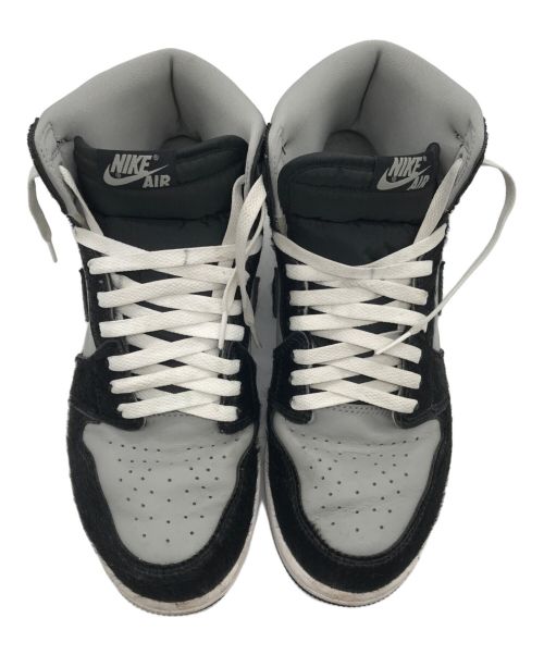 NIKE（ナイキ）NIKE (ナイキ) エアジョーダン1 レトロ ハイ OG グレー×ブラック サイズ:26.5cmの古着・服飾アイテム