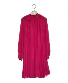 Pinky & Dianne（ピンキーアンドダイアン）の古着「[URBAN PRECIOUS] プリーツワンピース」｜ピンク