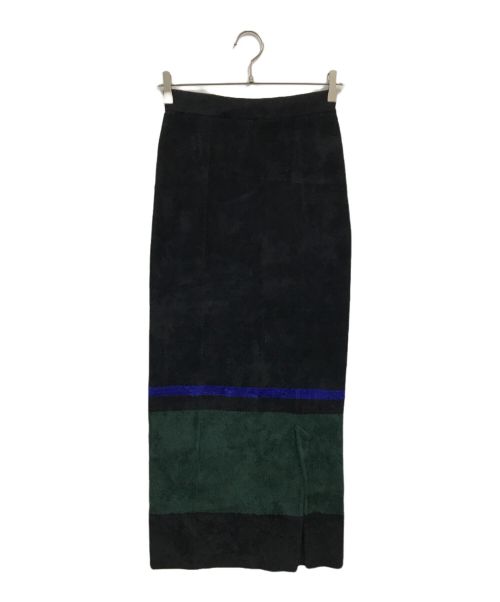 UN3D.（アンスリード）UN3D. (アンスリード) モールタイトニットスカート/ニットスカート/ロングスカート/522340804001 ブラック サイズ:36の古着・服飾アイテム