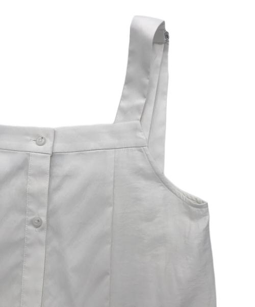 UN3D.（アンスリード）UN3D. (アンスリード) タックロングシャツキャミワンピース ホワイト サイズ:36の古着・服飾アイテム