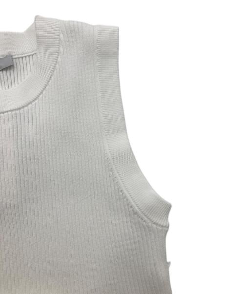 UN3D.（アンスリード）UN3D. (アンスリード) KNIT COMBI N/S OP ホワイト サイズ:36の古着・服飾アイテム